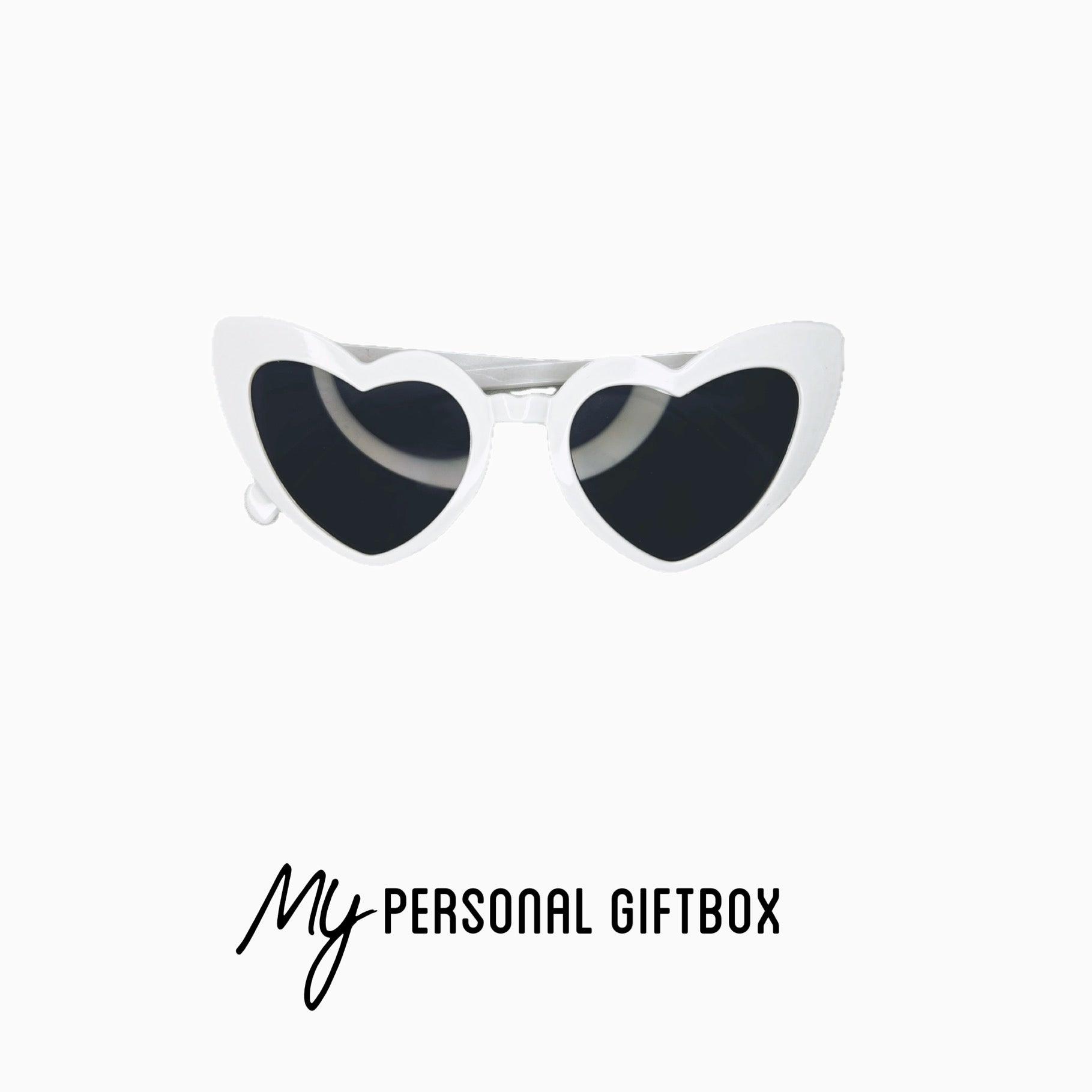 White Heart Sunglasses - My Personal Giftbox