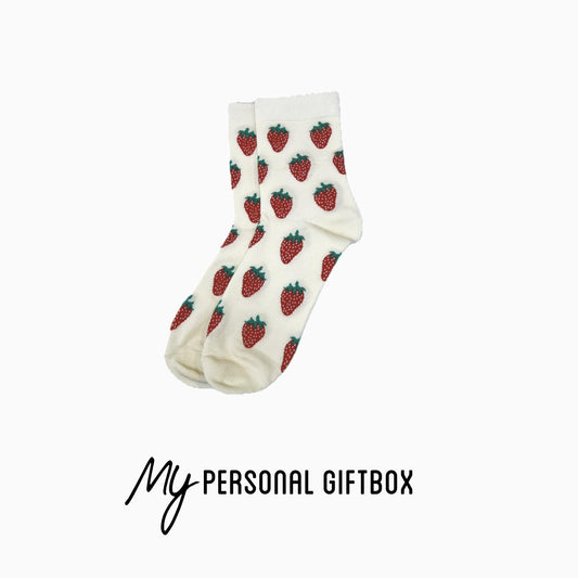 Strawberry Socks - My Personal Giftbox